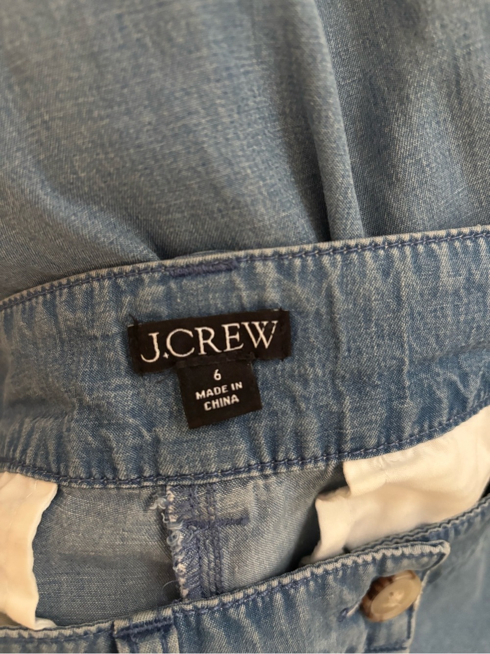 J Crew Carolina flare chambray pant - Picture 4 of 4